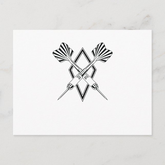 Postal Dartpfeile überkreuz (Anverso)