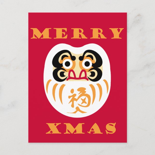 Postal Daruma Claus (Anverso)