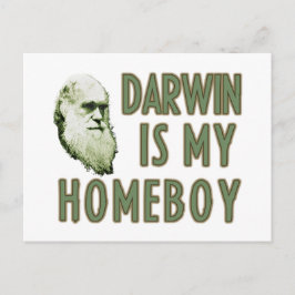 Postal Darwin es mi compañero de casa