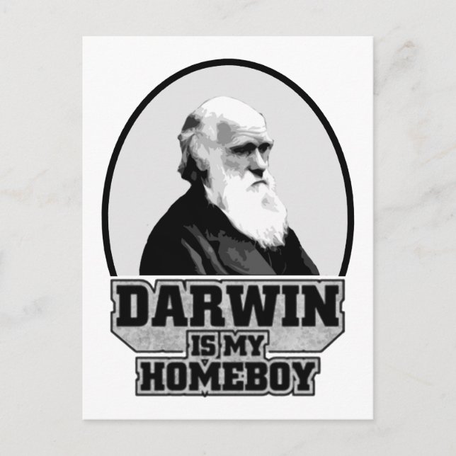 Postal Darwin Es Mi Homeboy (Anverso)