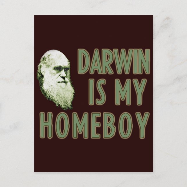 Postal Darwin es mi Homeboy (Anverso)
