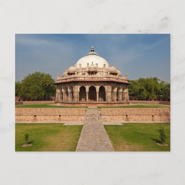 Postal Das Humayun Mausoleum in Neu Delhi  (Anverso)