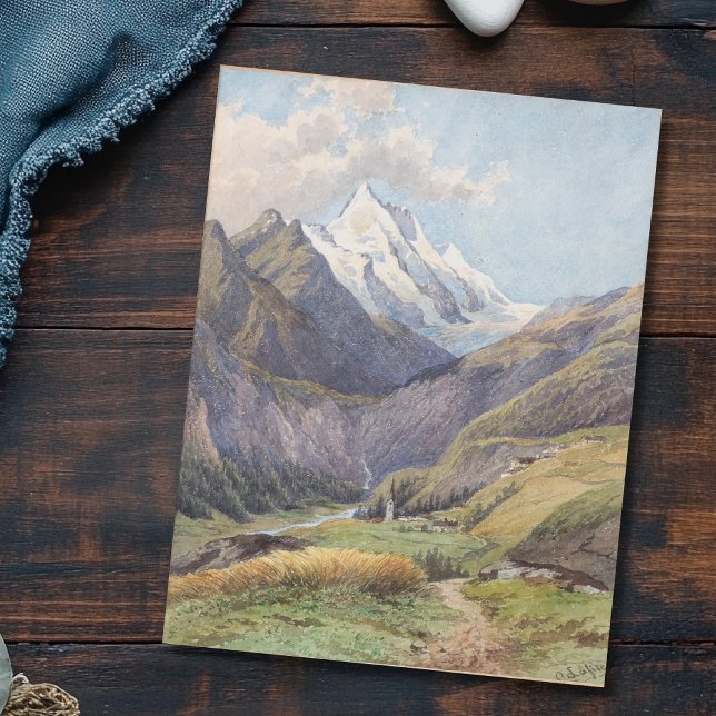 Postal Das Mölltal mit dem Großglockner - Carl Lafite (Subido por el creador)
