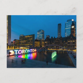 Postal Das Stadtzentrum von Toronto bei Nacht