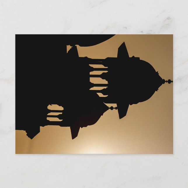 Postal Das Taj Mahal in Indien (Anverso)