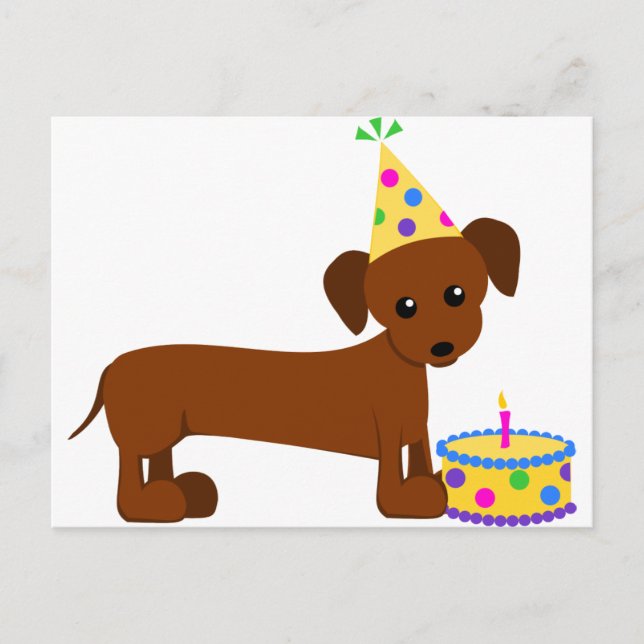 Postal DaschundBDay (Anverso)