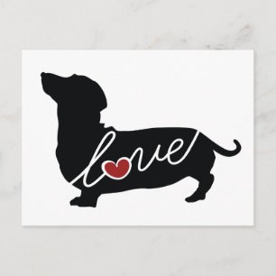 Postal Dashund Wiener Dog Love
