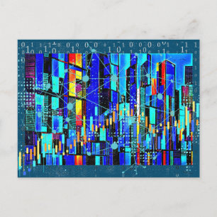 Postal Datos cubistas