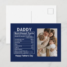 Postal Datos Nutricionales Personalizados del Día del Pad
