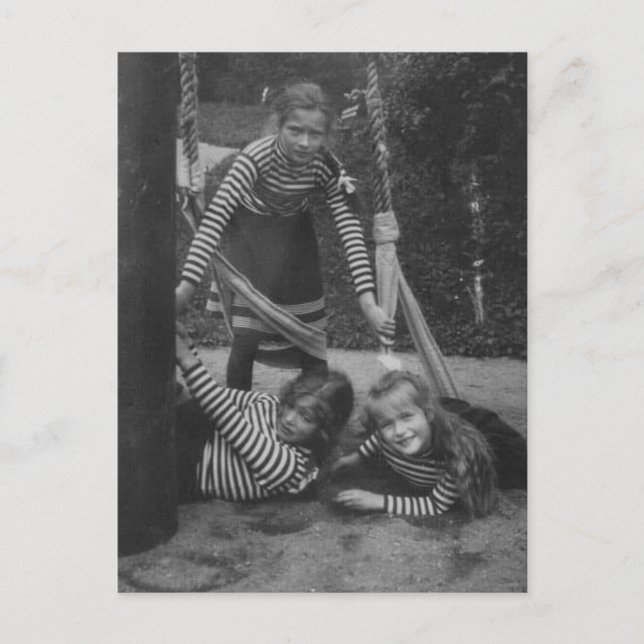 Postal Daughters tsar of Russia Tatiana, Maria, Anastasia (Anverso)