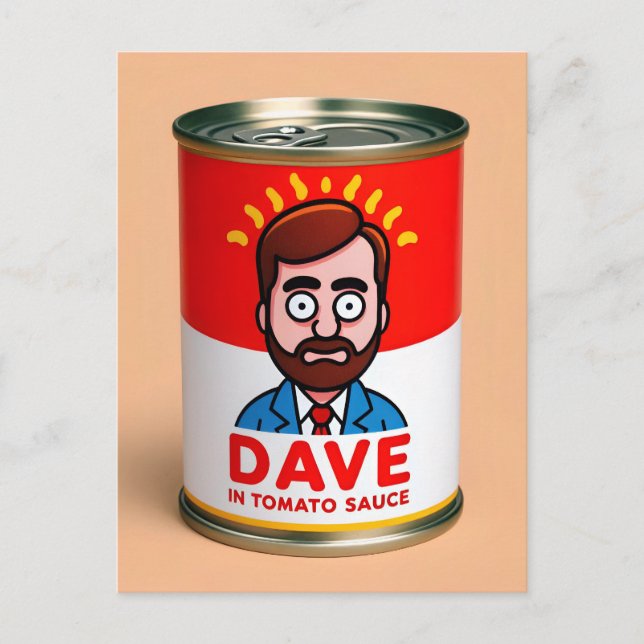 Postal Dave en salsa de tomate (Anverso)
