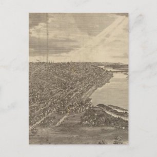 Postal Davenport, Iowa, visto desde el suroeste