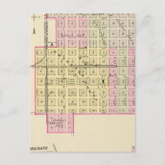 Postal David City, Nebraska (Anverso)