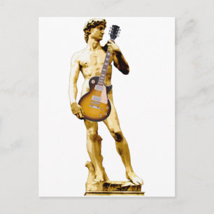 Postal David con la guitarra