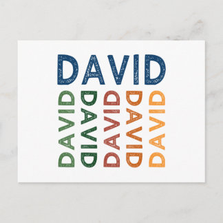 Postal David Cute Colorful