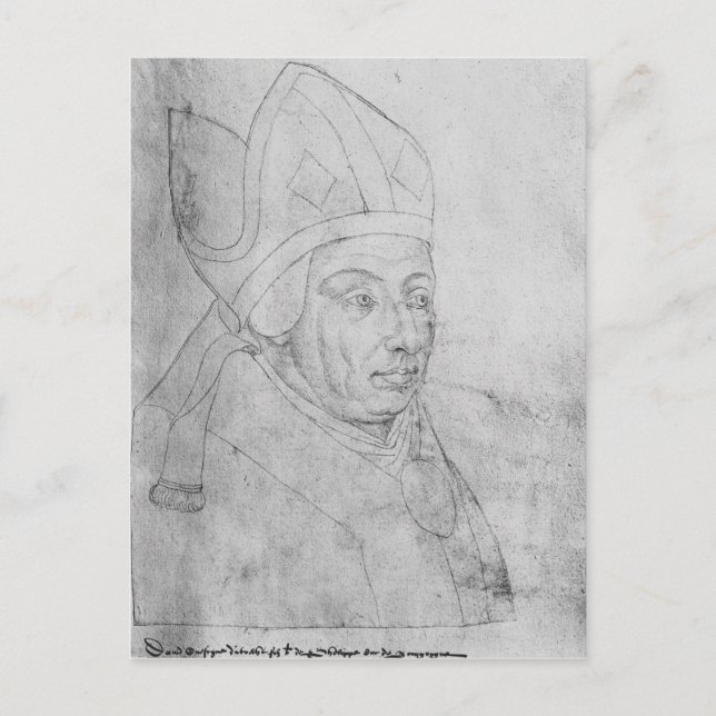 Postal David, obispo de Utrecht (Anverso)