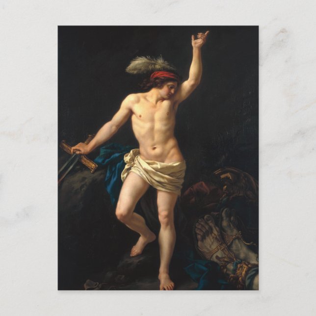 Postal David Victorious, 1780 (Anverso)