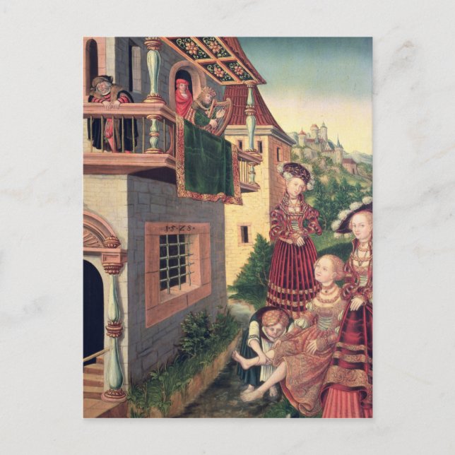 Postal David y Bathsheba, 1528 (Anverso)