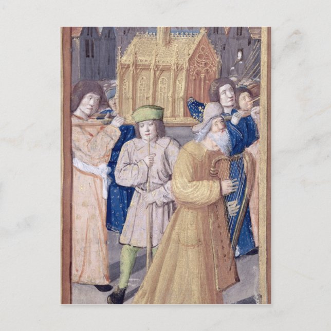 Postal David y el Arca del Pacto (Anverso)