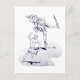 Postal David y Goliat