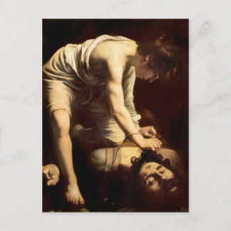 Postal David y Goliat - Caravaggio c.1610