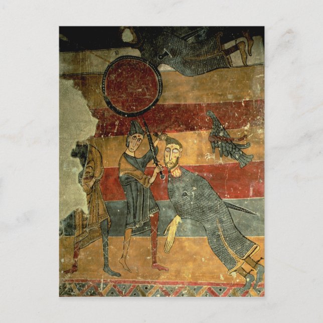 Postal David y Goliat, Escuela Catalana (Anverso)