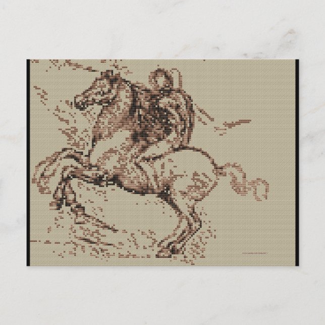POSTAL DAVINCI RIDER (Anverso)