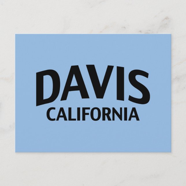 Postal Davis California (Anverso)