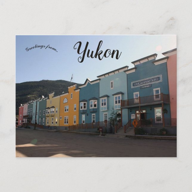 Postal Dawson City Yukon Canada (Anverso)