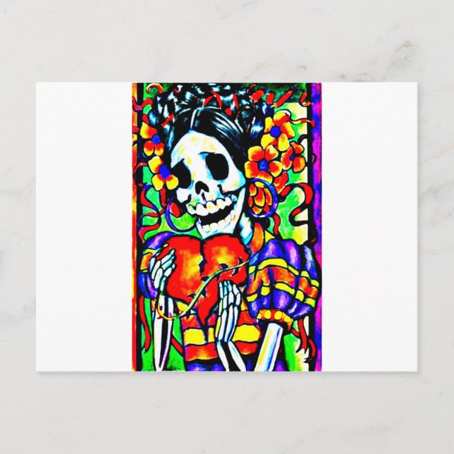 Postal Day of the Dead La Calavera Catrina (Anverso)