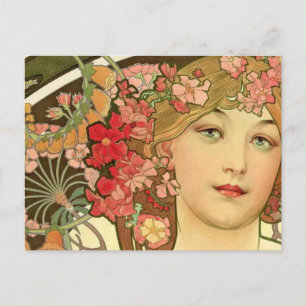 Postal Daydream por Alphonse Mucha
