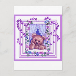 Postal Daydreaming Teddy Bear