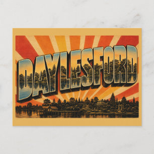 Postal Daylesford Victoria Australia Ciudad Balneario Art