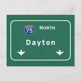 Postal Dayton Ohio oh autopista interestatal Freeway :