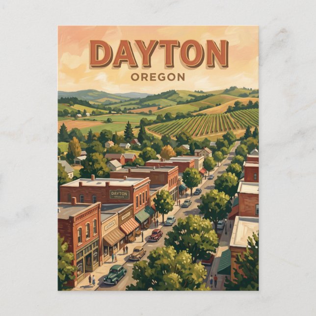 Postal Dayton Oregón (Anverso)
