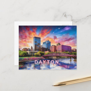 Postal Dayton Resumen de arte