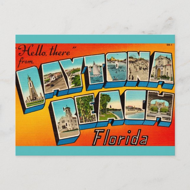 Postal Daytona Beach Florida (Anverso)