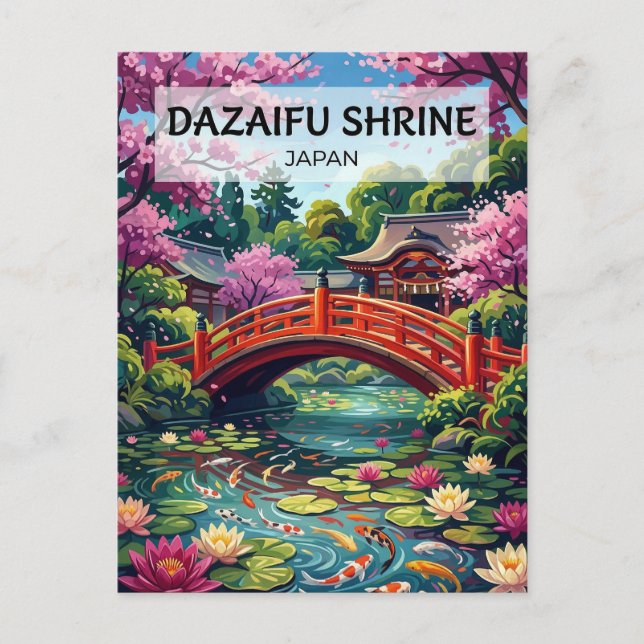 Postal Dazaifu Tenmangu Japón (Anverso)