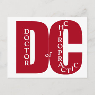 Postal DC Gran MÉDICA Rojo de MEDICINA QUIROPRACTICA