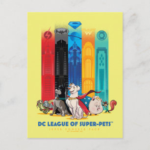 Postal DC League of Super-Pets Torres de Metropolis