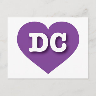 Postal DC Purple Heart - Amo DC