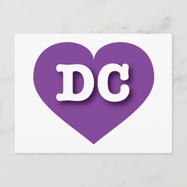 Postal DC Purple Heart - Amo DC (Anverso)