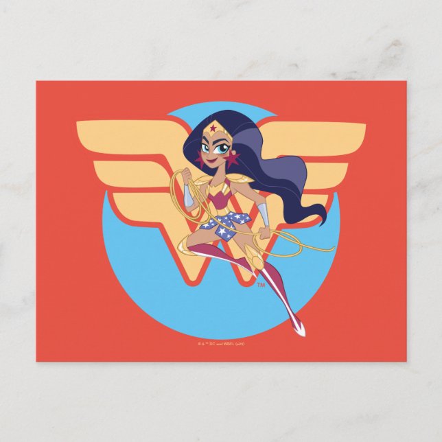 Postal DC Super Hero Girls Wonder Woman (Anverso)