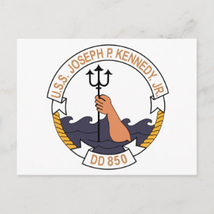 Postal DD-850 USS JOSEPH P KENNEDY JR Destroyer