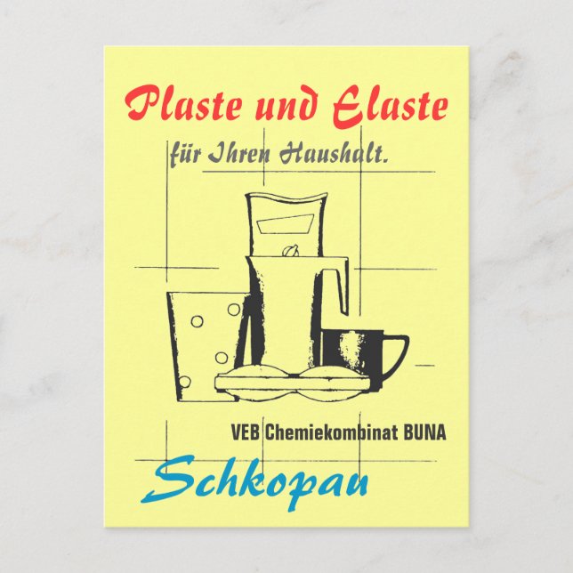 Postal DDR de Plaste und Elaste (Anverso)