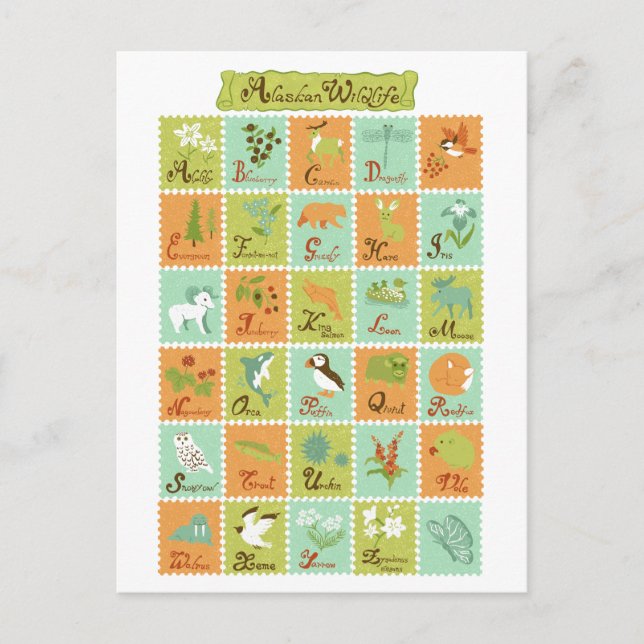 Postal de ABC Alaskan Wildlife (Anverso)