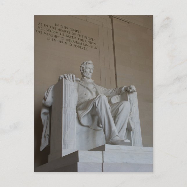Postal de Abraham Lincoln Memorial Washington DC (Anverso)