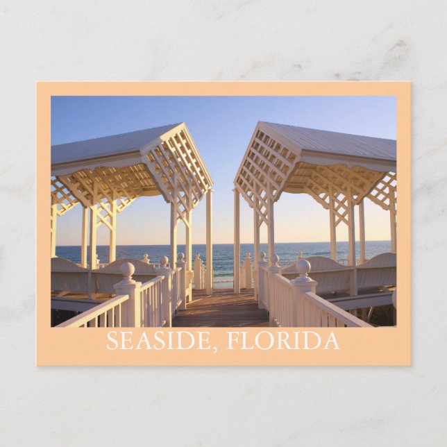Postal de acceso a la playa del Florida Pavilion B (Anverso)