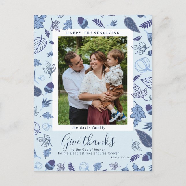 Postal de Acción de Gracias (Anverso)