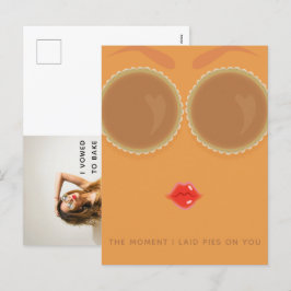 Postal de acción de gracias de Pie Eyes